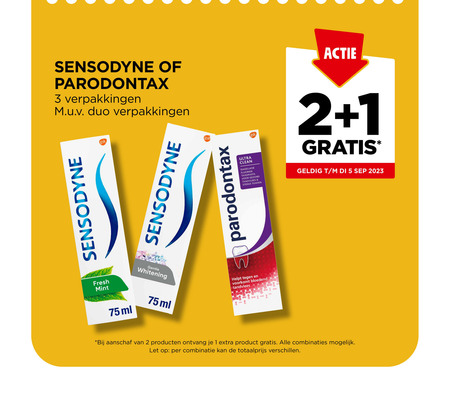 Sensodyne Tandpasta Folder Aanbieding Bij Jumbo Details