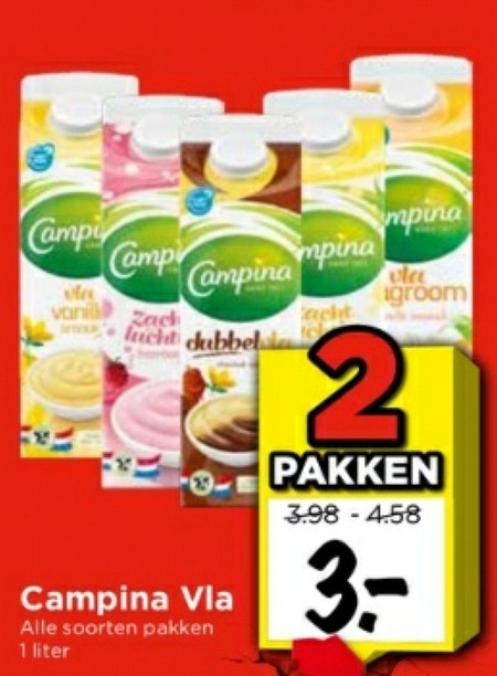 Campina   vla folder aanbieding bij  Vomar - details