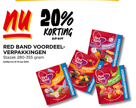 RED BAND ZOET ZUUR DUO WINEGUMS