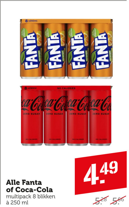 Fanta   cola, frisdrank folder aanbieding bij  Coop - details