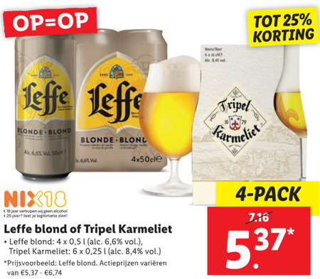 Leffe Speciaalbier Blikje Bier Folder Aanbieding Bij Lidl Details