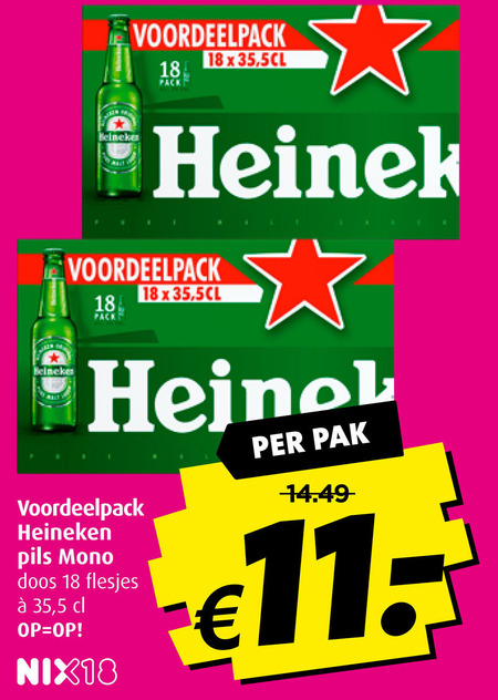 Heineken   flesje bier folder aanbieding bij  Boni - details