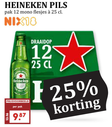 Heineken   flesje bier folder aanbieding bij  MCD Supermarkt Basis - details