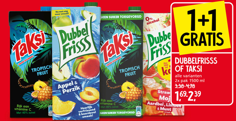 Dubbelfrisss Fruitdrank Folder Aanbieding Bij Jan Linders Details