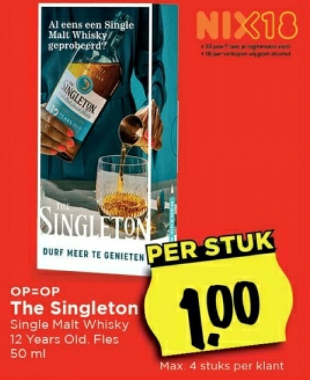 Singleton of Duftown   whisky folder aanbieding bij  Vomar - details