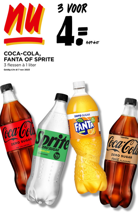 Sprite   frisdrank, cola folder aanbieding bij  Jumbo - details