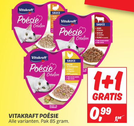 Vitakraft   kattenvoer folder aanbieding bij  Dekamarkt - details