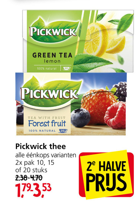 Pickwick Thee Folder Aanbieding Bij Jan Linders Details