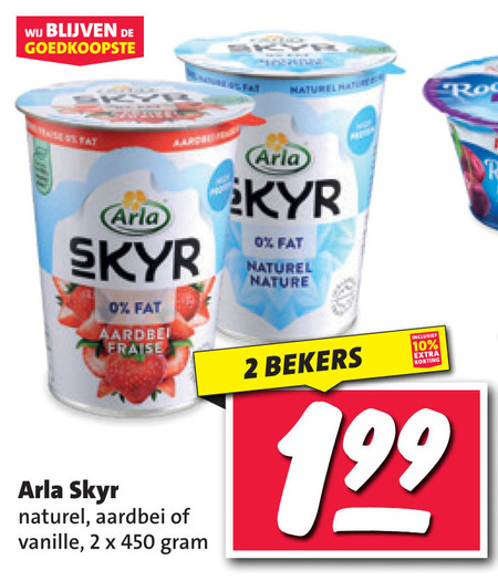 Arla   yoghurt, vruchtenyoghurt folder aanbieding bij  Nettorama - details