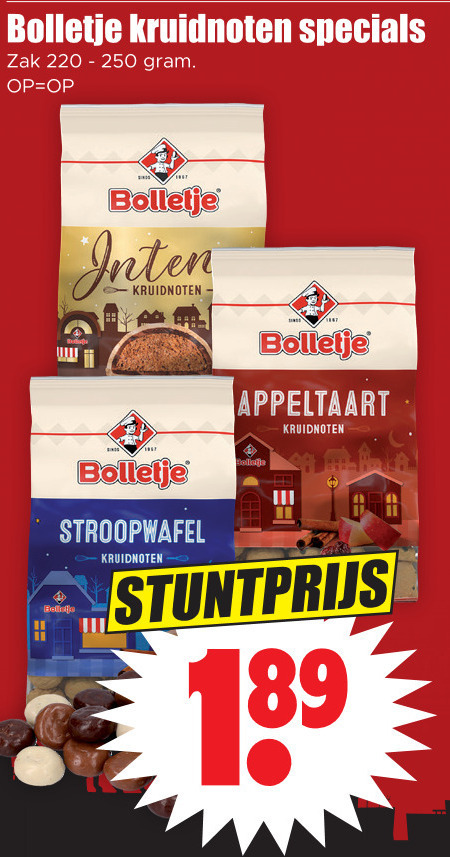 Bolletje   kruidnoten folder aanbieding bij  Dirk - details