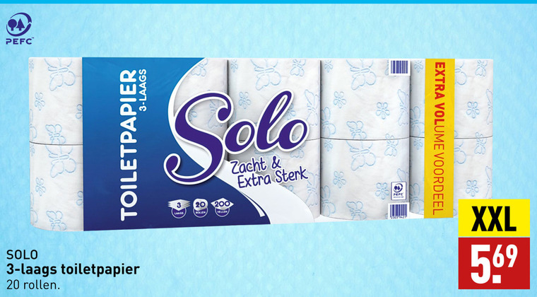 Solo   toiletpapier folder aanbieding bij  Aldi - details