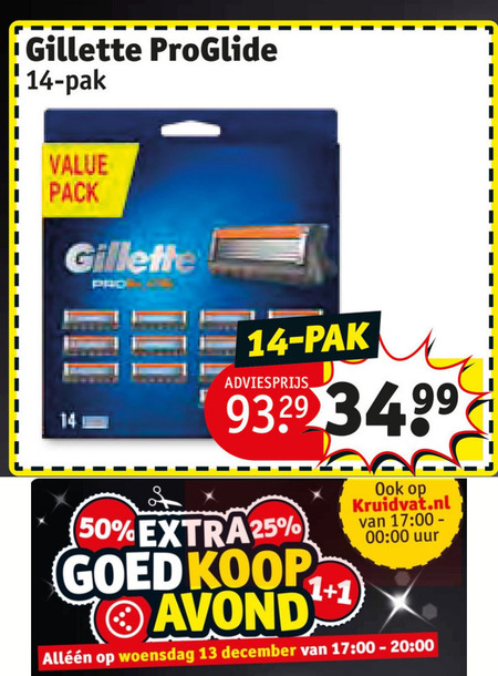 Gillette Scheermesjes Folder Aanbieding Bij Kruidvat Details