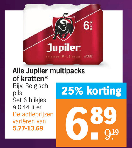 Jupiler Krat Bier Blikje Bier Folder Aanbieding Bij Albert Heijn Details