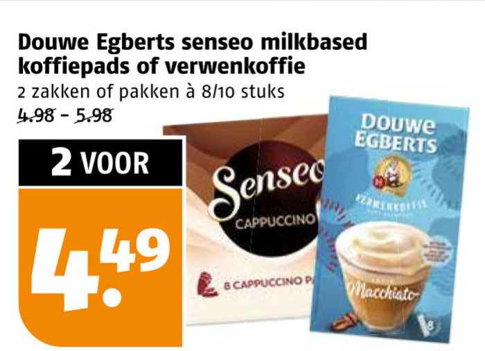 Douwe Egberts Senseo   koffiepad, oploskoffie folder aanbieding bij  Poiesz - details