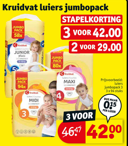 Kruidvat Huismerk   luiers folder aanbieding bij  Kruidvat - details