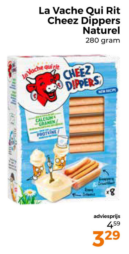 La Vache Qui Rit   kaassnacks folder aanbieding bij  Trekpleister - details