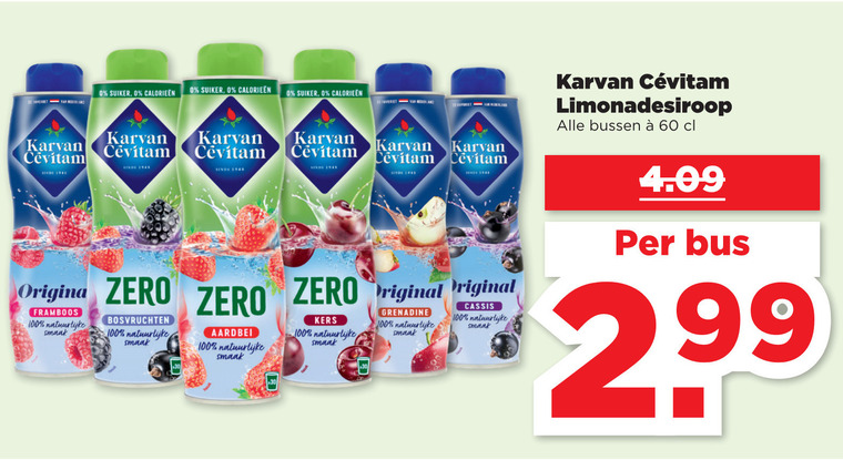 Karvan Cevitam Limonadesiroop Folder Aanbieding Bij Plus Details