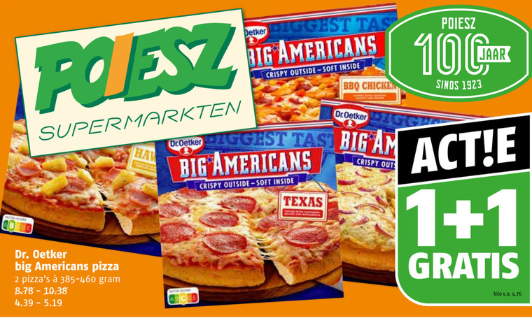 Dr Oetker   diepvriespizza folder aanbieding bij  Poiesz - details