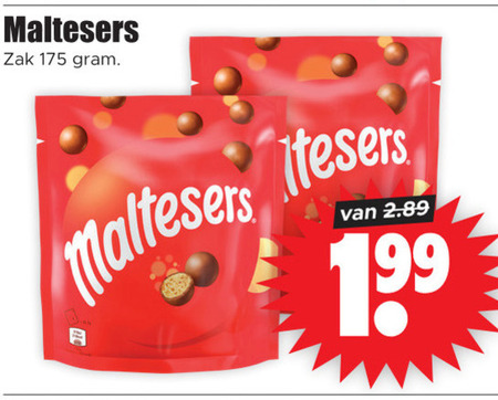 Maltesers   chocolade folder aanbieding bij  Dirk - details