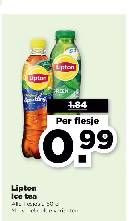 Lipton   ice tea folder aanbieding bij  Plus - details