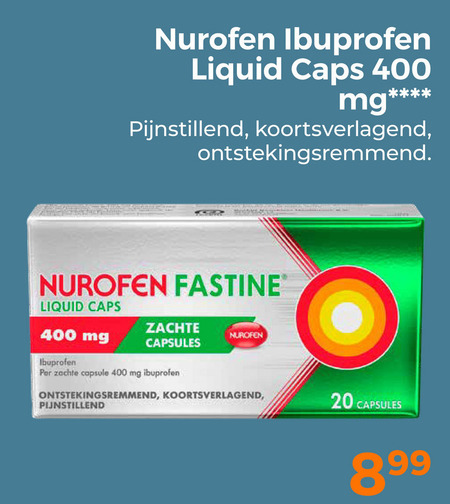 Nurofen   pijnremmer folder aanbieding bij  Trekpleister - details