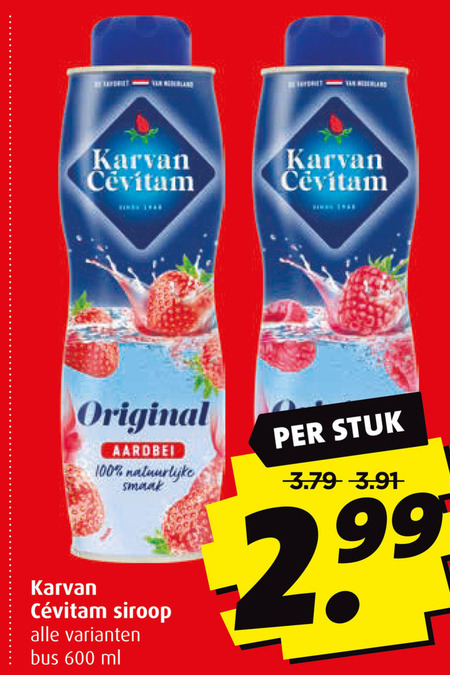 Karvan Cevitam   limonadesiroop folder aanbieding bij  Boni - details