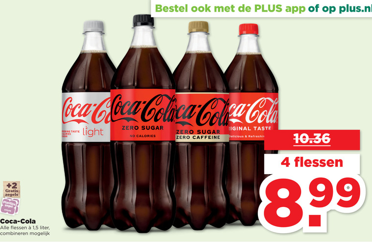 Coca-Cola   cola folder aanbieding bij  Plus - details