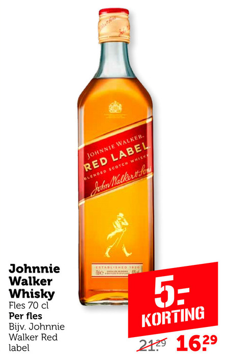 Johnnie Walker   whisky folder aanbieding bij  Coop - details