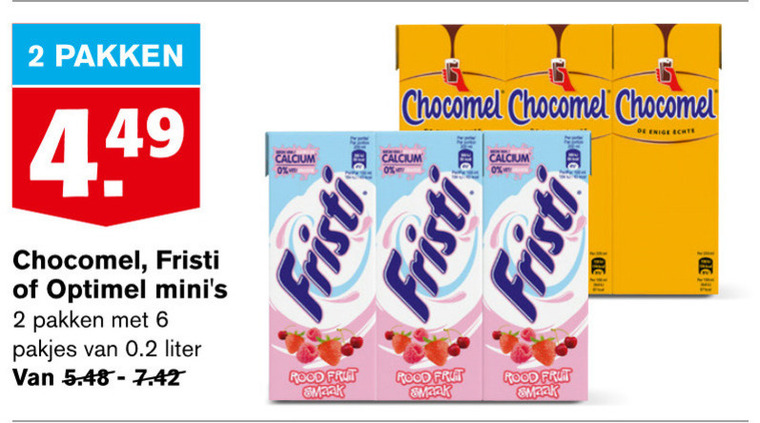 Chocomel   drinkyoghurt, chocolademelk folder aanbieding bij  Hoogvliet - details