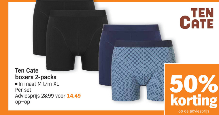 Ten Cate   heren boxershort folder aanbieding bij  Albert Heijn - details