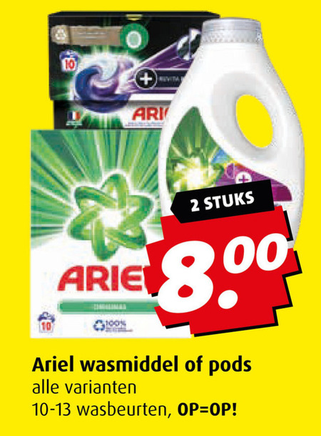 Ariel   wasmiddel folder aanbieding bij  Boni - details