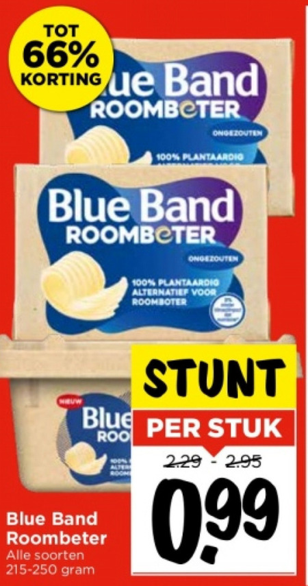 Blue Band   roomboter folder aanbieding bij  Vomar - details