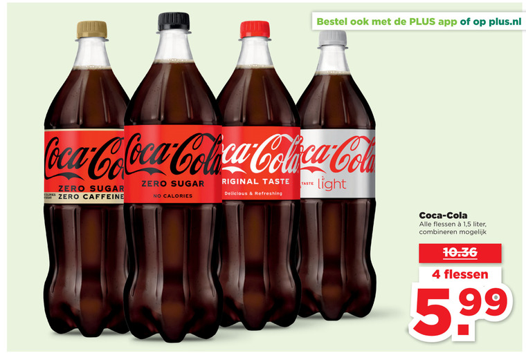 Coca-Cola   cola folder aanbieding bij  Plus - details