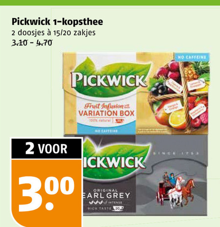 Pickwick   thee folder aanbieding bij  Poiesz - details