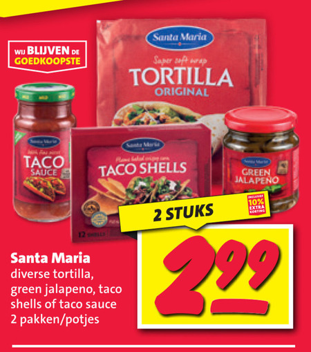 Santa Maria   taco, maaltijdsaus folder aanbieding bij  Nettorama - details