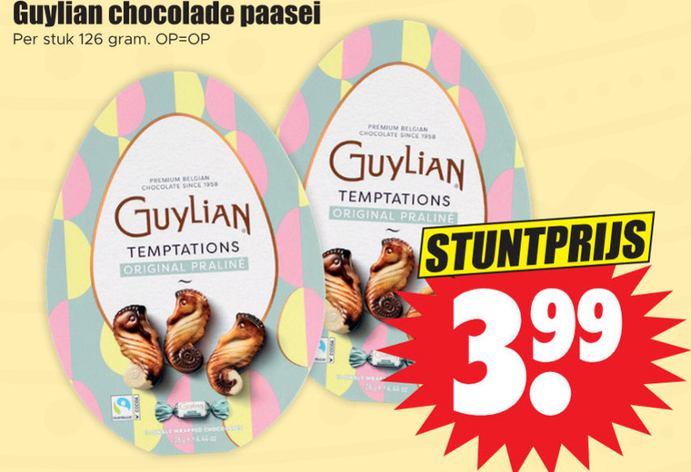 Guylian   chocolade folder aanbieding bij  Dirk - details