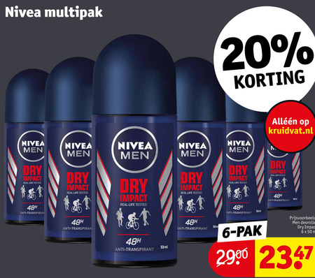 Nivea   deodorant folder aanbieding bij  Kruidvat - details