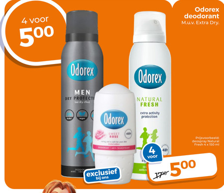 Odorex   deodorant folder aanbieding bij  Trekpleister - details