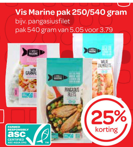 Vis Marine   pangasius folder aanbieding bij  Spar - details