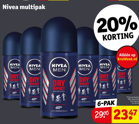 Nivea   deodorant folder aanbieding bij  Kruidvat - details