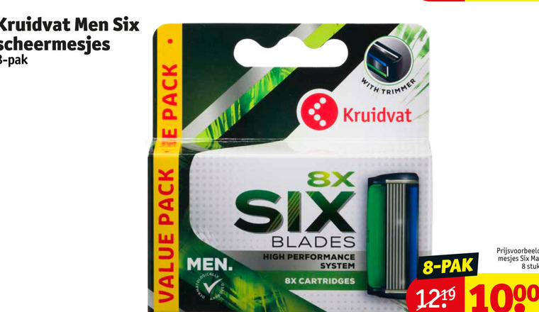 Kruidvat Huismerk   scheermesjes folder aanbieding bij  Kruidvat - details