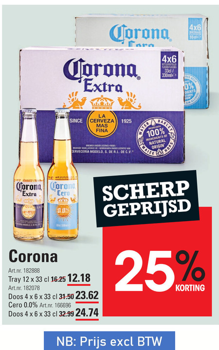 Corona   speciaalbier folder aanbieding bij  Sligro - details