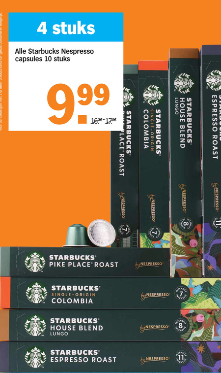 Starbucks   koffiecups folder aanbieding bij  Albert Heijn - details