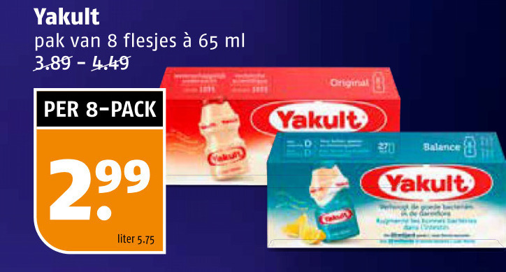 Yakult   drinkyoghurt folder aanbieding bij  Poiesz - details