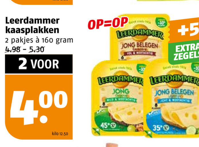 Leerdammer   kaasplakken folder aanbieding bij  Poiesz - details