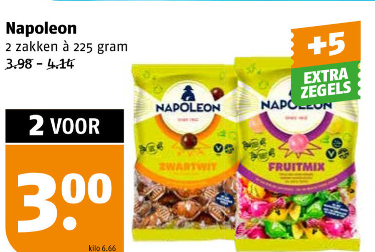 Napoleon   snoep folder aanbieding bij  Poiesz - details