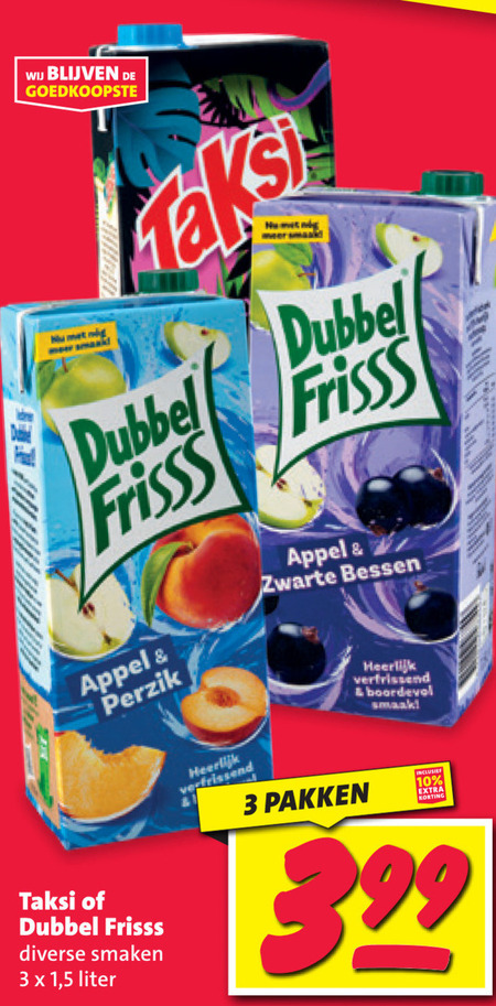 Taksi   fruitdrank folder aanbieding bij  Nettorama - details