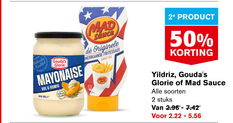 Yildriz   snacksaus, mayonaise folder aanbieding bij  Hoogvliet - details