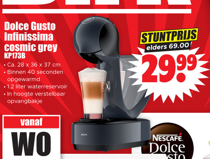 Krups   dolce gusto apparaat folder aanbieding bij  Dirk - details