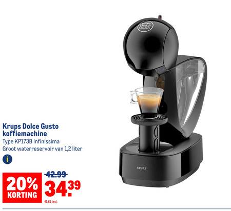 Krups   dolce gusto apparaat folder aanbieding bij  Makro - details